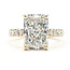 Ring Engagement 6.09ct Radiant Lab Grown Diamond IGI Report: LG717542256 14ky 3.2mm Sz7.5 6.75g 126048003
