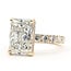 Ring Engagement 6.09ct Radiant Lab Grown Diamond IGI Report: LG717542256 14ky 3.2mm Sz7.5 6.75g 126048003