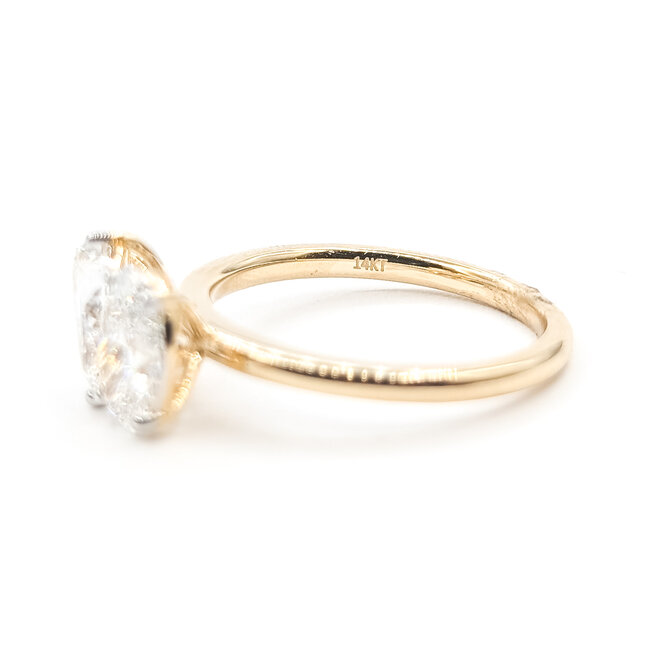 Ring Toi Et Moi 2.00ctw Pear & Oval Lab Grown Diamonds 14ky 1.8mm Sz7 3.1g 126040019