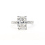 Ring Engagement 3.00ct Radiant Lab Grown Diamond .50ctw Lab Grown Diamonds 14kw 2.6mm Sz7 4.98g 126040015