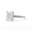 Ring Engagement 3.00ct Radiant Lab Grown Diamond .50ctw Lab Grown Diamonds 14kw 2.6mm Sz7 4.98g 126040015