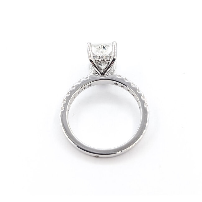 Ring Engagement 3.00ct Radiant Lab Grown Diamond .50ctw Lab Grown Diamonds 14kw 2.6mm Sz7 4.98g 126040015