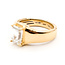 Ring Bridal Set Contour 2.00ct Emerald Lab Grown Diamond 2.50ctw Lab Grown Diamonds 14k two-tone 8mm Sz6.5 13.01g 126040012