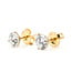 Earrings Stud 2ctw Round Lab Grown Diamonds IGI Cert 14KY 125110044