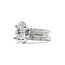 Ring  2.6ct Oval Lab Grown Diamond IGI: 760506905 VVS2 E .72ctw Diamonds 14kw 6.6mm sz 4.5 6.6g 125080001