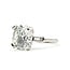 Ring 6.06ct Round Lab Grown Diamond IGI Report: 752548950 VVS2 E  .13ctw Baguette Diamonds  950pt sz6 124010178