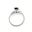 Ring Vintage .20ctw Near Colorless Diamonds 1.68ct Garnet Platinum 2.3mm Sz7.25 5.1g 125120099