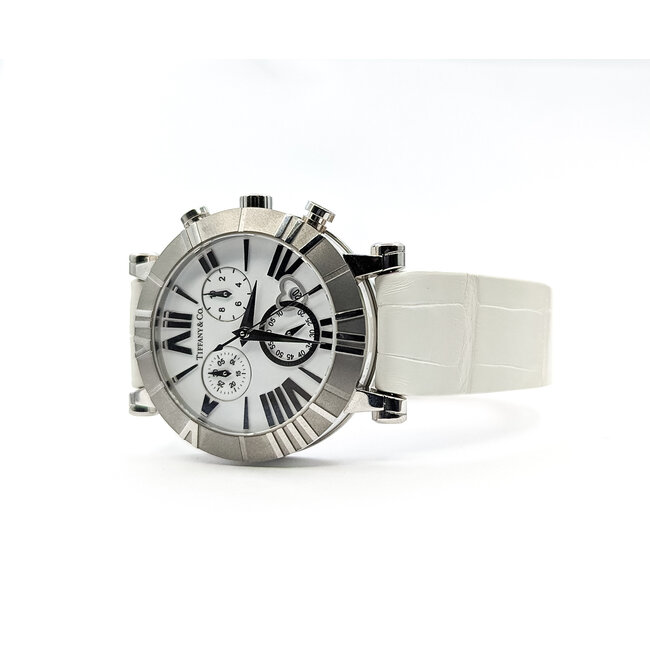 Watch Tiffany & Co. Atlas Chronograph 36mm Stainless Steel 7.5" Card Only 126046006