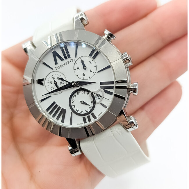 Watch Tiffany & Co. Atlas Chronograph 36mm Stainless Steel 7.5" Card Only 126046006