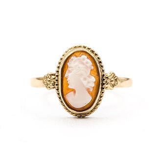 Ring Cameo 11x7mm Shell Cameo 9ky 1.8mm Sz6.5 1.6g 226040001