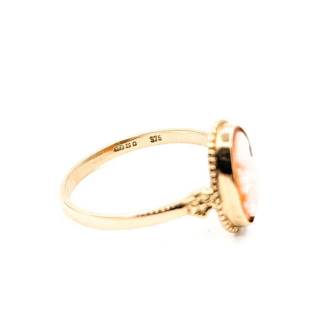 Ring Cameo 11x7mm Shell Cameo 9ky 1.8mm Sz6.5 1.6g 226040001