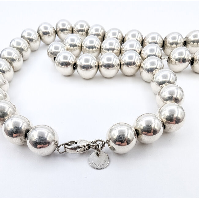 Necklace Tiffany & Co. Silver Ball 925 10mm 18.5" 49.86g 126032014