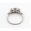 Ring 3-Stone Milgrain .82ctw Round Diamonds 900pt 1.25mm Sz6.75 226040010