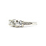 Ring 3-Stone Milgrain .82ctw Round Diamonds 900pt 1.25mm Sz6.75 226040010