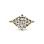 Ring Cluster .33ctw Round Diamonds 14ky 2mm Sz6.5 4.16g 226030061