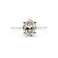 Ring Engagement Solitaire 1.41ct Oval Lab Grown Diamond 14kw 1.6mm Sz7.5 2.51g 226030053