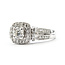 Ring Engagement Milgrain Halo .75ctw Round Diamonds 14kw 4mm Sz5 4.07g 126030086