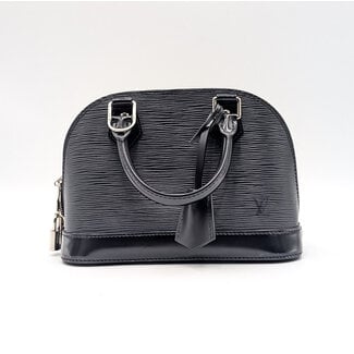 Handbag Louis Vuitton Black Epi Alma BB 126045037