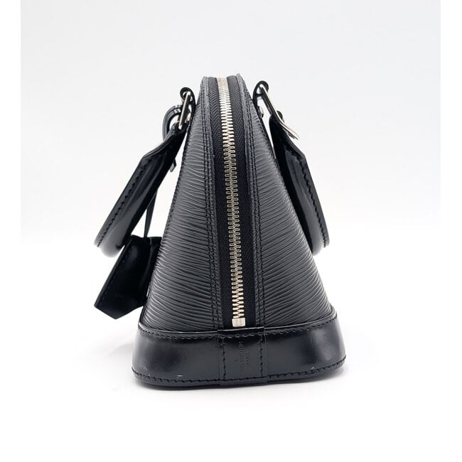 Handbag Louis Vuitton Black Epi Alma BB 126045037