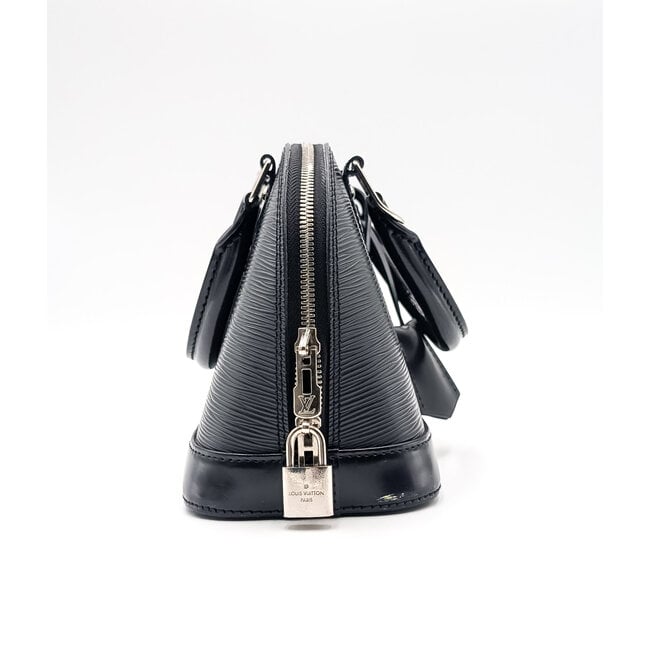 Handbag Louis Vuitton Black Epi Alma BB 126045037