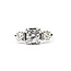 Ring Engagement 3-Stone .60ctw Round Diamonds 14kw 1.8mm Sz4.25 3.04g 226030060