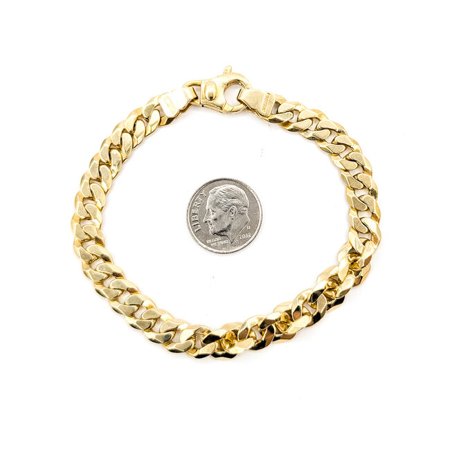 Bracelet Cuban Link 14ky 7.5mm 8" 22.01g 126042007