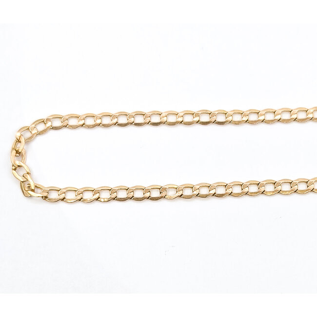 Necklace Curb Link 10ky 4.5mm 24" 6.87g 126042006