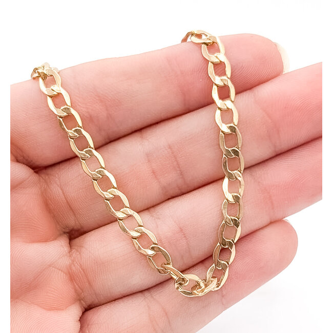 Necklace Curb Link 10ky 4.5mm 24" 6.87g 126042006