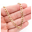 Necklace Curb Link 10ky 4.5mm 24" 6.87g 126042006