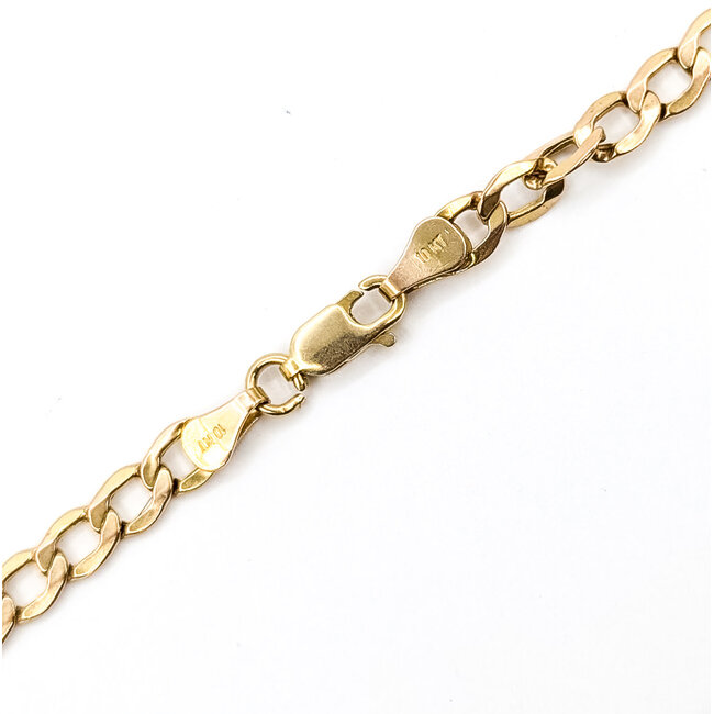 Necklace Curb Link 10ky 4.5mm 24" 6.87g 126042006