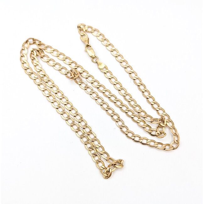 Necklace Curb Link 10ky 4.5mm 24" 6.87g 126042006