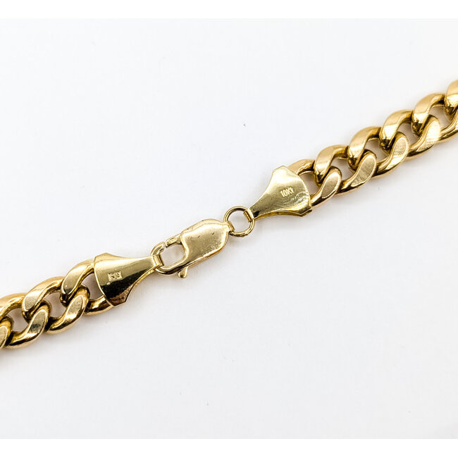 Necklace Curb Link 10ky 8.2mm 24" 40.4g 126042005