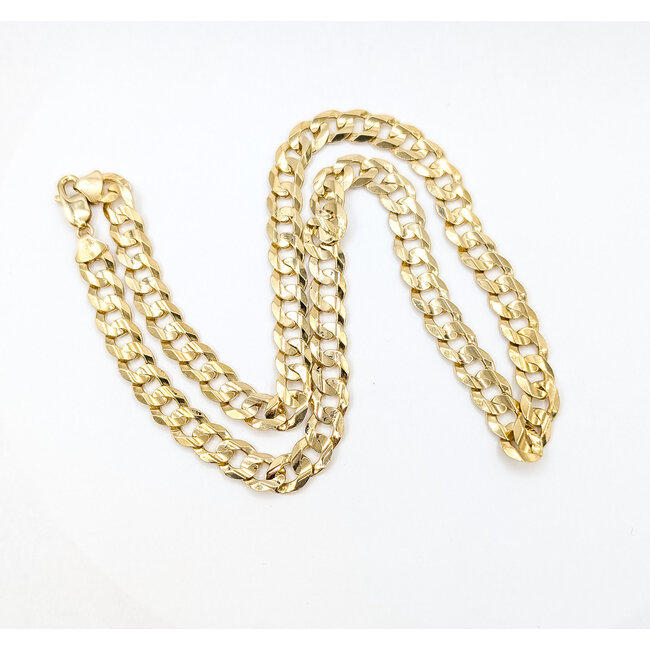 Necklace Curb Link 10ky 9mm 22" 45.29g 126042004