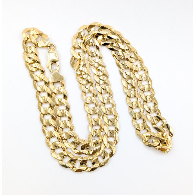 Necklace Curb Link 10ky 9mm 22" 45.29g 126042004
