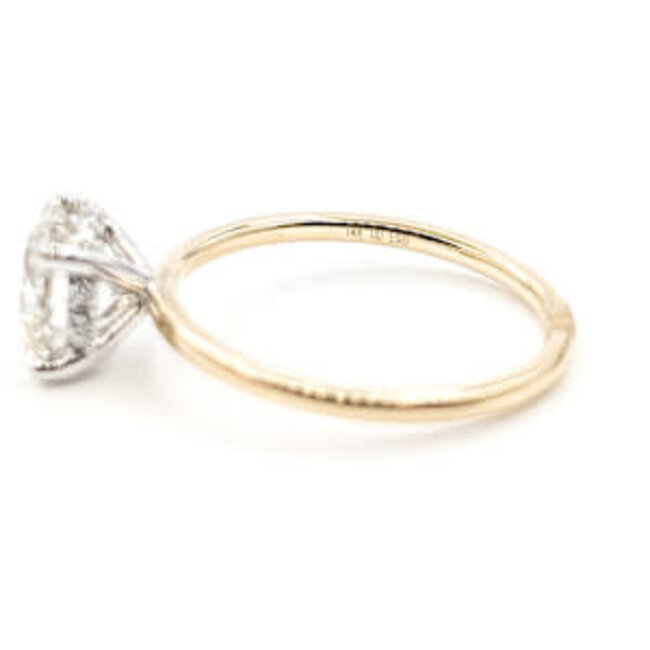 Ring Engagement Hidden Halo 1.65ct Round Lab Grown Diamond 1.75ctw Lab Grown Diamonds 14ky 1.5mm Sz7 2.27g 126040045