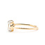 Ring Toi Et Moi 1.00ctw Emerald & Heart Lab Grown Diamonds 14ky 1.5mm Sz7 2.13g 126040043