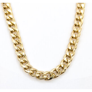 Necklace Curb Link 10ky 8.2mm 24" 40.4g 126042005