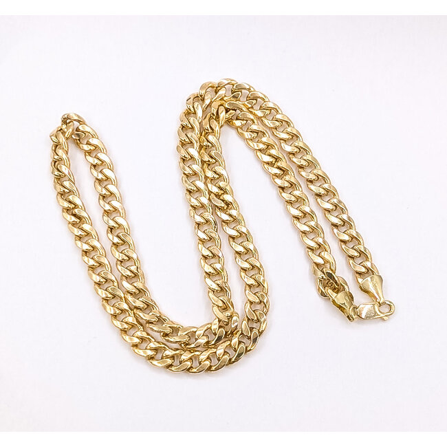 Necklace Curb Link 10ky 8.2mm 24" 40.4g 126042005