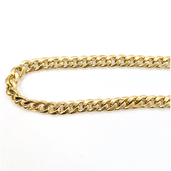 Necklace Curb Link 10ky 8.2mm 24" 40.4g 126042005