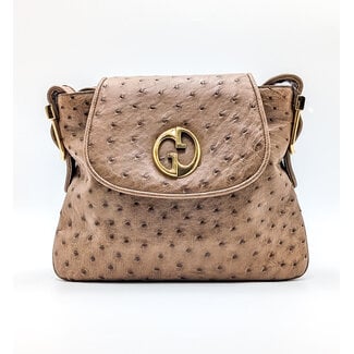 Handbag GUCCI 1973 Ostrich Leather126045042