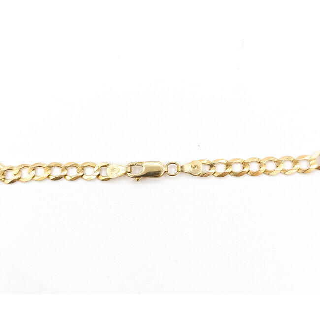 Necklace Curb Link 14ky 5mm 26" 14.98g 126042012