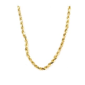 Necklace Rope Link 14ky 3mm 22" 7.02g 126042008