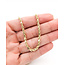 Necklace Rope Link 14ky 3mm 22" 7.02g 126042008