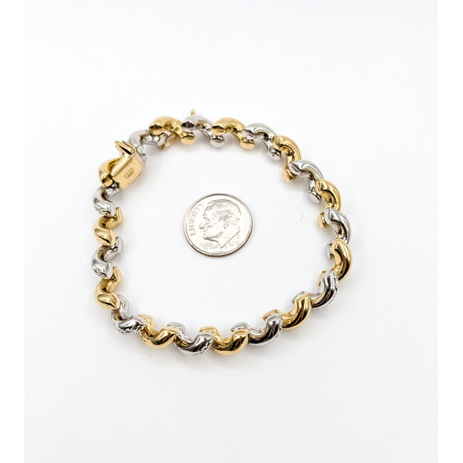 Bracelet San Marco 14ky 8mm 7.25" 16.09g 126042013