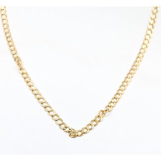 Necklace Curb Link 14ky 5mm 26" 14.98g 126042012