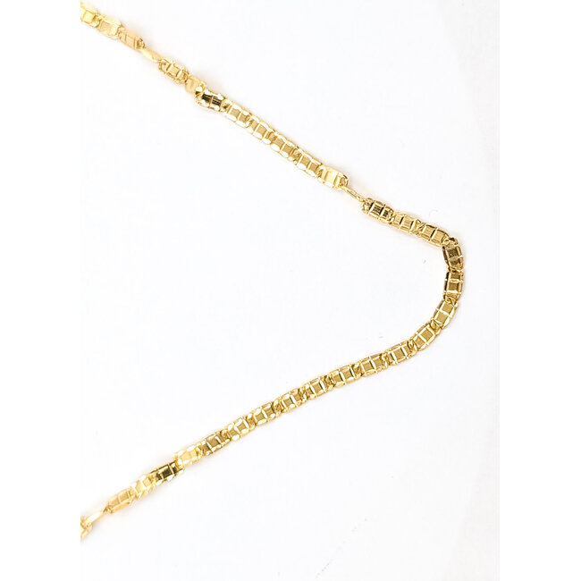 Necklace Flat Gucci 14ky 2.5mm 18" 6.62g 126042010