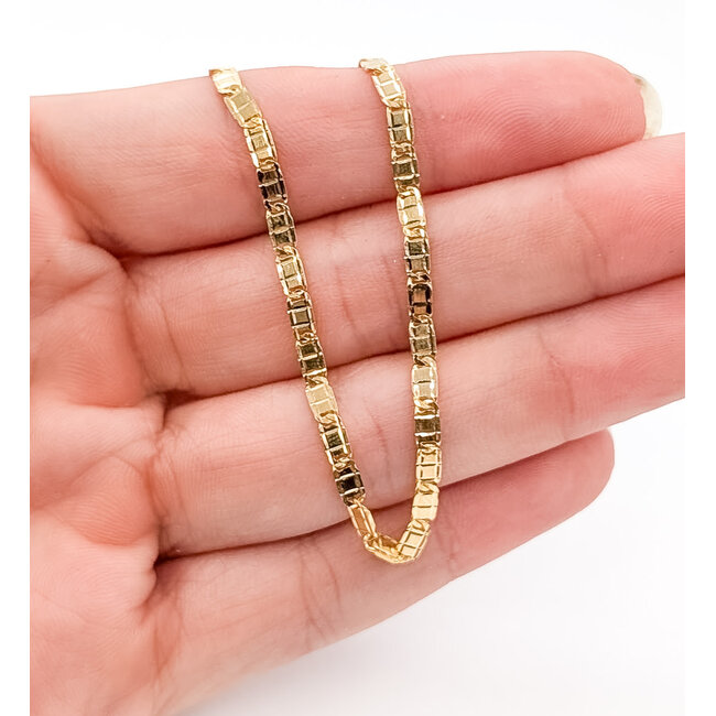 Necklace Flat Gucci 14ky 2.5mm 18" 6.62g 126042010