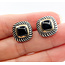 Earrings David Yurman Cable Stud 6x6mm Black Onyx 925 13.5mm 8.8g 226040005