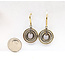 Earrings David Yurman Cable Circle Drop 18ky/925 1.5x.75" 10.3g 226042003