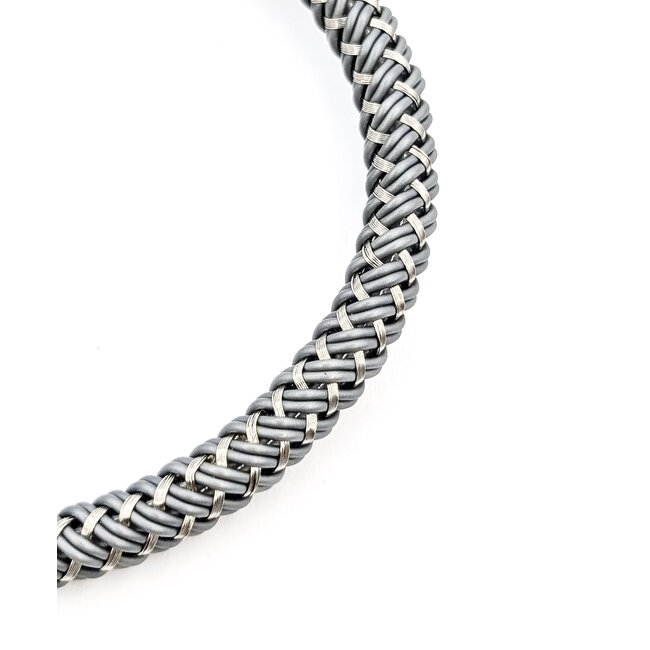Bracelet John Hardy Woven Stainless/925 6mm 7.25" 13.26g 226042002